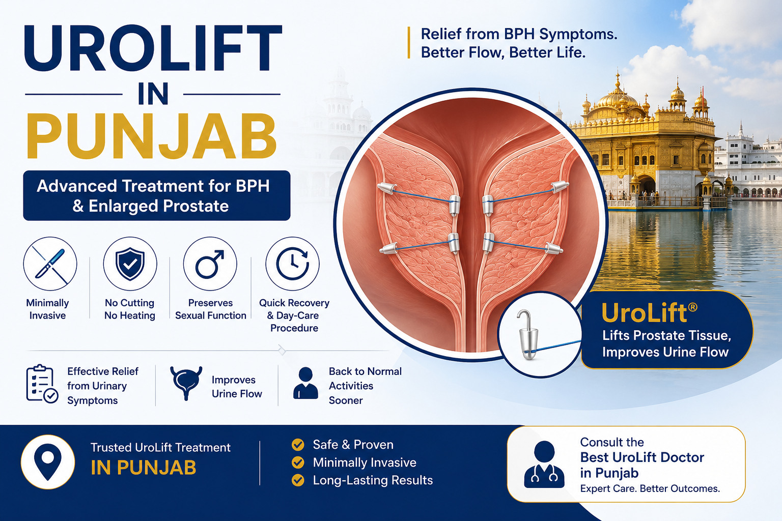 UroLift in Punjab advanced minimally invasive treatment for BPH and enlarged prostate