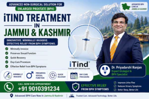 iTind Treatment in Jammu and Kashmir advanced non-surgical treatment for enlarged prostate BPH with minimally invasive procedure by Dr Priyadarshi Ranjan