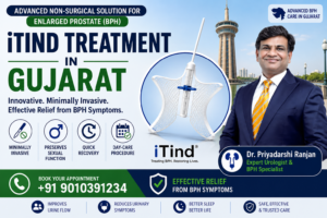 iTind Treatment in Gujarat advanced non-surgical treatment for enlarged prostate BPH with minimally invasive procedure by Dr Priyadarshi Ranjan