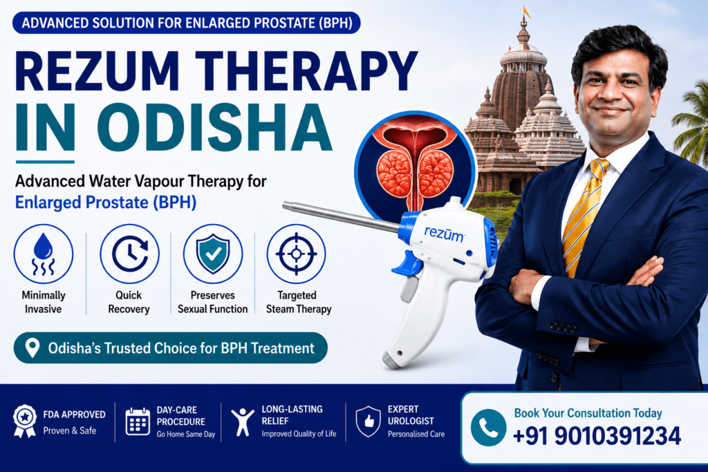 Rezum Therapy in Odisha advanced water vapour therapy for enlarged prostate BPH with minimally invasive treatment and quick recovery