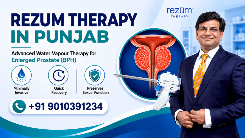 Rezum Therapy in Punjab advanced water vapour therapy for enlarged prostate BPH with minimally invasive treatment and quick recovery