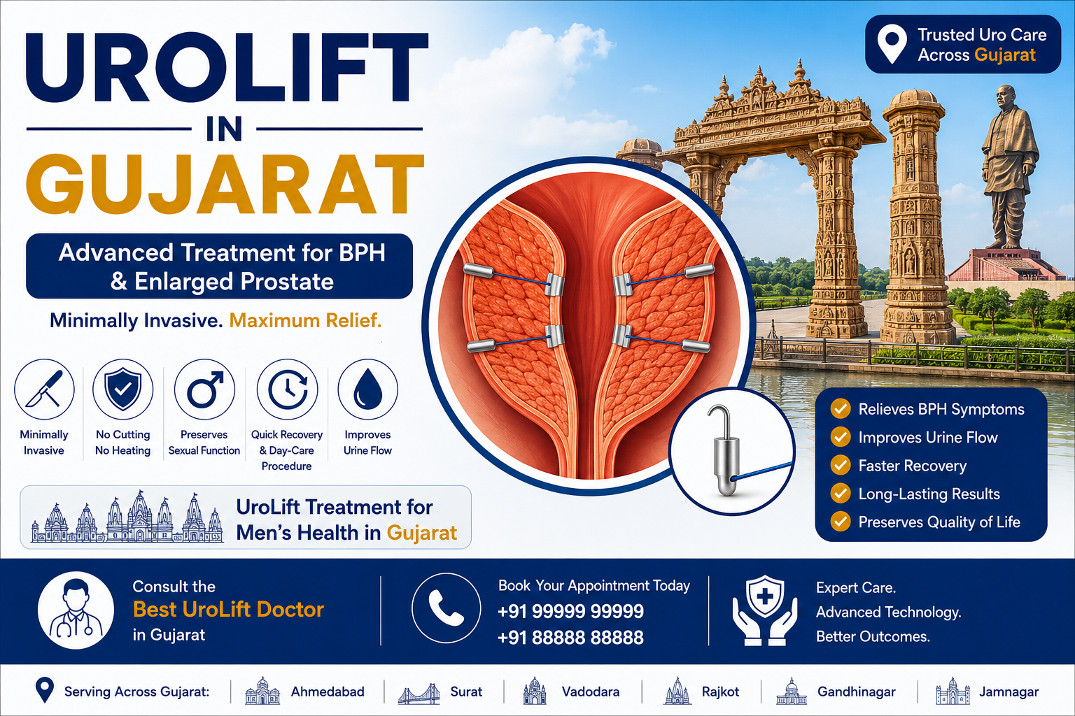 UroLift in Gujarat advanced minimally invasive treatment for BPH and enlarged prostate with faster recovery