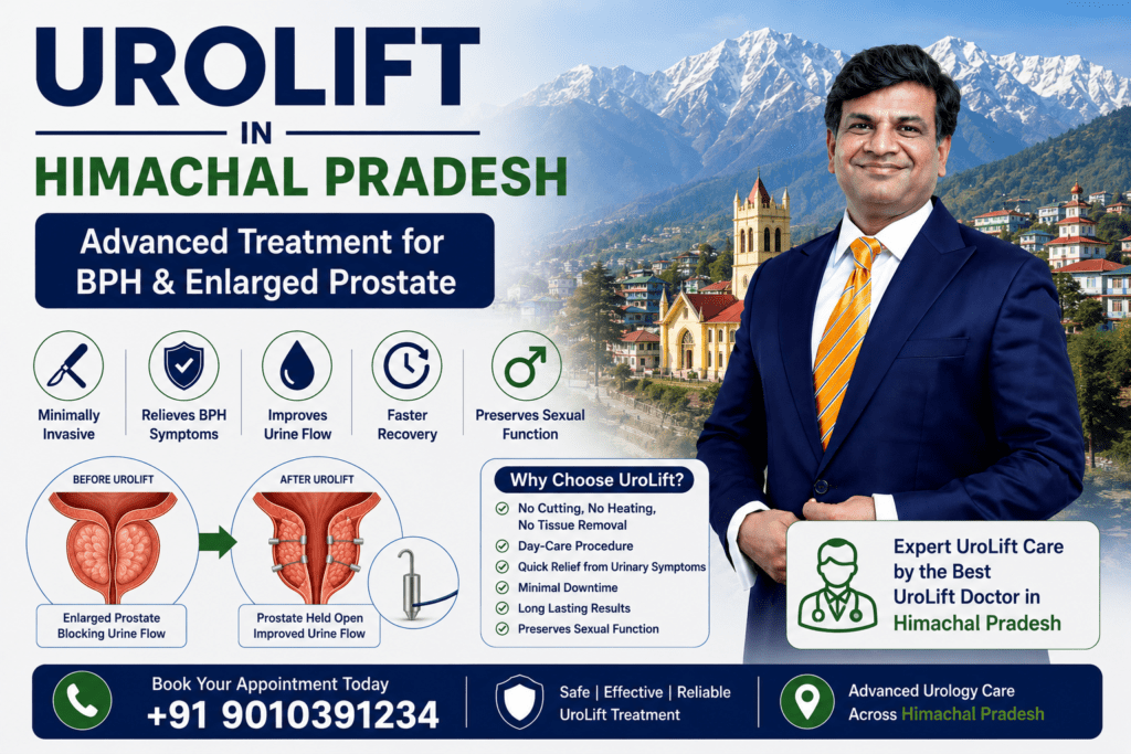 UroLift in Himachal Pradesh advanced minimally invasive treatment for BPH and enlarged prostate with faster recovery