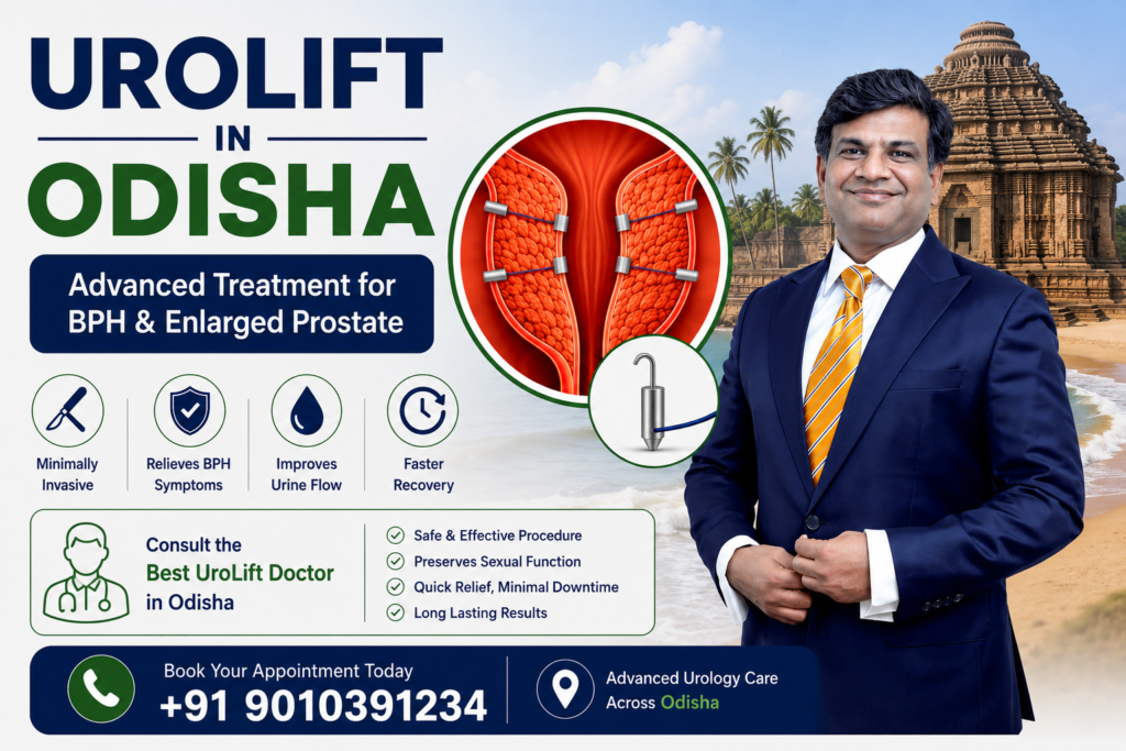 UroLift in Odisha advanced minimally invasive treatment for BPH and enlarged prostate with quick recovery