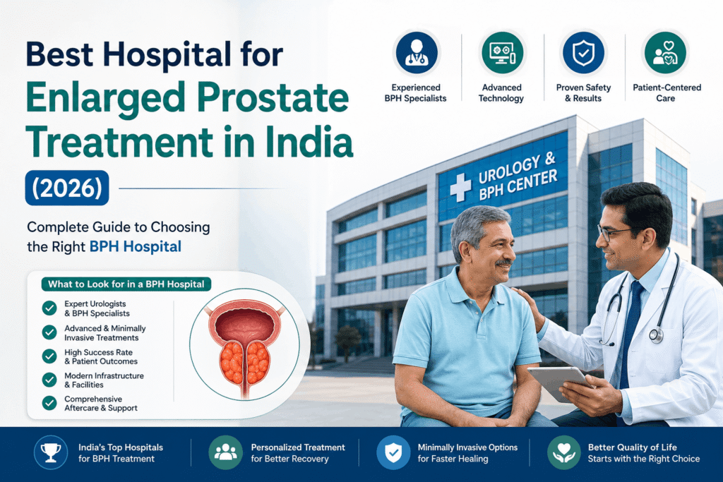 Best Hospital for Enlarged Prostate Treatment in India offering advanced BPH care