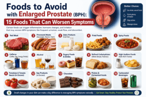Foods to Avoid with Enlarged Prostate (BPH) – Caffeine, Alcohol, Fried Foods and Sugary Drinks
