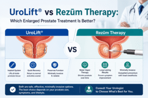UroLift vs Rezūm Therapy comparison for enlarged prostate (BPH) treatment